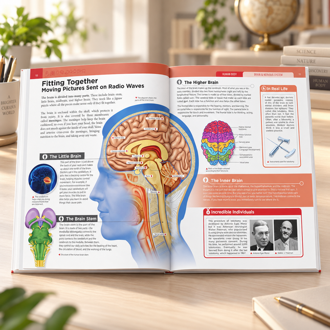 Human Body Book for Kids Anatomy Science Encyclopedia Organs Facts Learning Guide