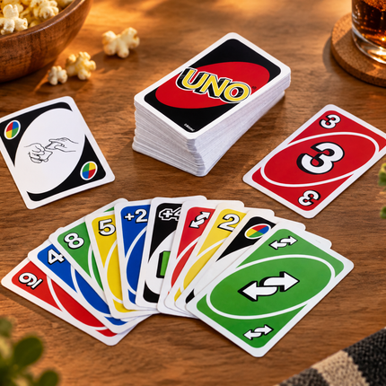 Mattel Card Games UNO Flip No Mercy SkipBo Phase 10 Family Games Collection
