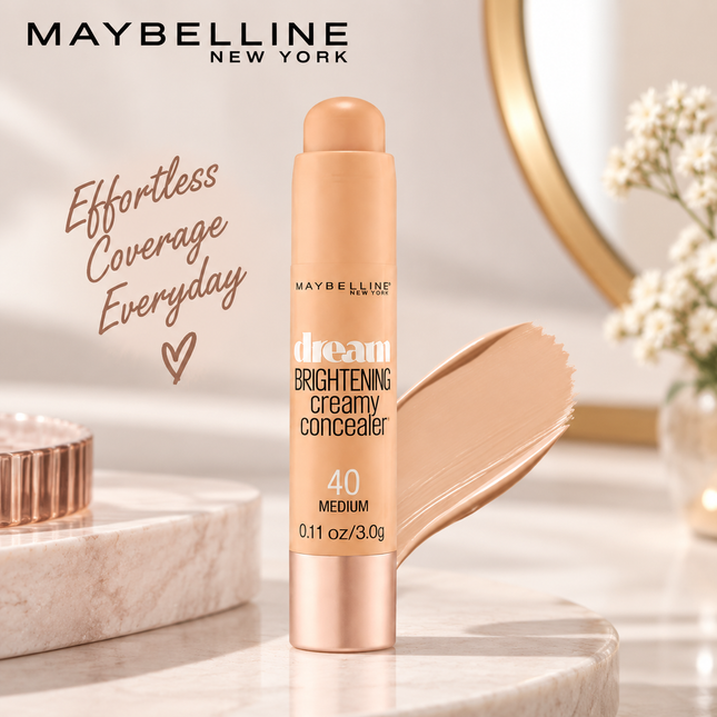 Maybelline Dream Brightening 40 Medium Under Eye Concealer Makeup