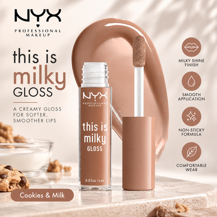 NYX Professional Makeup Lip Makeup Collection Smooth Whip Matte Lip Cream & This Is Milky Gloss