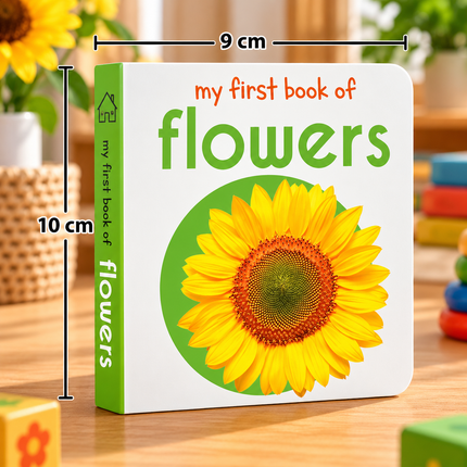 My First Board Books for Babies and Toddlers ABC Animals Flowers and Early Learning