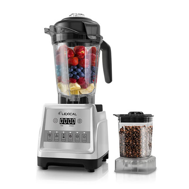 Lexical Germany 2400W 2 in 1 Professional Blender Mixer Grinder Juicer Mixie with 3L Jar LED Touch Control 9 Speed Levels Pulse Function Stainless Steel Blades