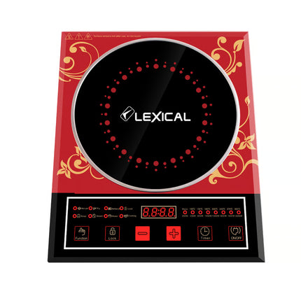 Lexical Germany 2200W Portable Induction Cooktop Touch Control LED Display 7 Cooking Functions EU Plug