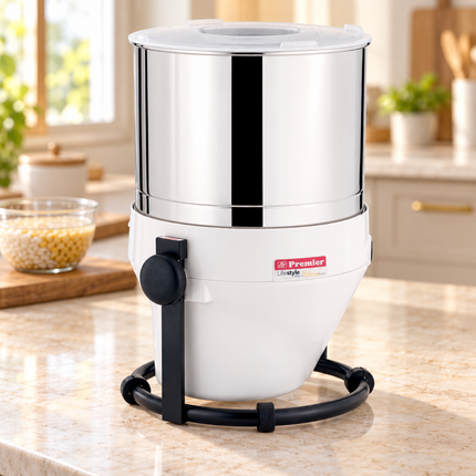 Premier Lifestyle Tilting 2L Wet Grinder 110V with Atta Kneader and Coconut Scraper for Idli Dosa Batter