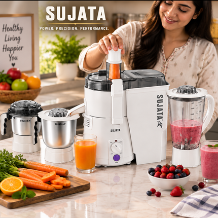 Sujata Powermatic Maxima 900W Indian Juicer Mixer Grinder for Grinding Blending and Juicing