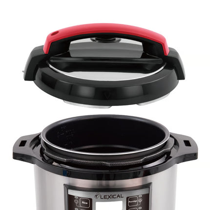 Lexical Germany 6L Electric Pressure Cooker 1000W Digital Multi Cookware EU Plug