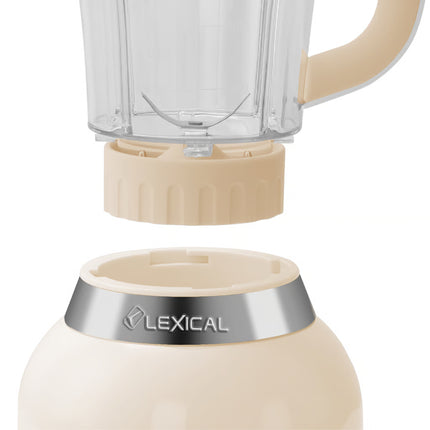 Lexical Germany 600W 7 in 1 Professional Blender Mixer Grinder Juicer .8L Jar Chopper Coffee Grinder & Slicing Attachment