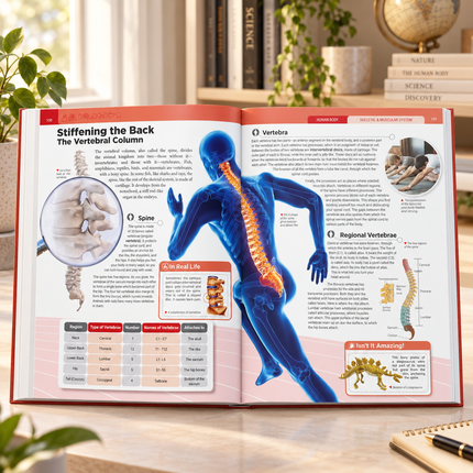 Human Body Book for Kids Anatomy Science Encyclopedia Organs Facts Learning Guide