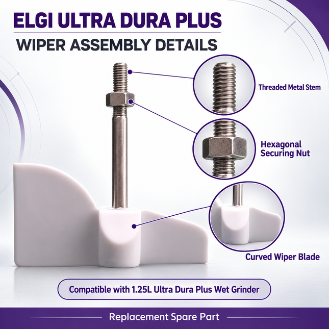 ELGI Ultra Dura Plus 1.25L Wet Grinder Wiper Assembly Replacement Part Ultra Dura Plus Wet Grinder