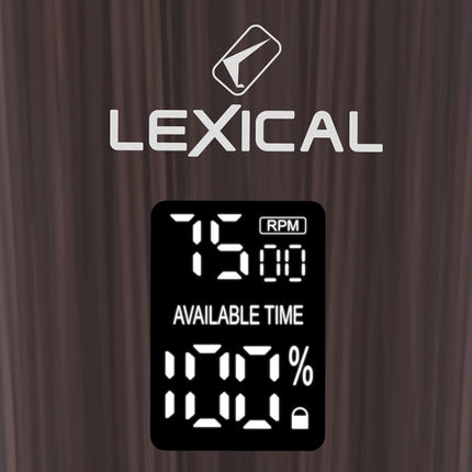 Lexical Germany Rechargeable Electric Shaver 1200mAh Battery USB Type-C LED Display 3 Speed Levels