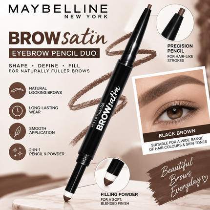 Maybelline Brow Makeup Eyebrow Pencil Powder Liquid Eyeliner Blonde Black Brown