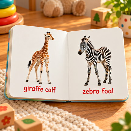 My First Board Books for Babies and Toddlers ABC Animals Flowers and Early Learning