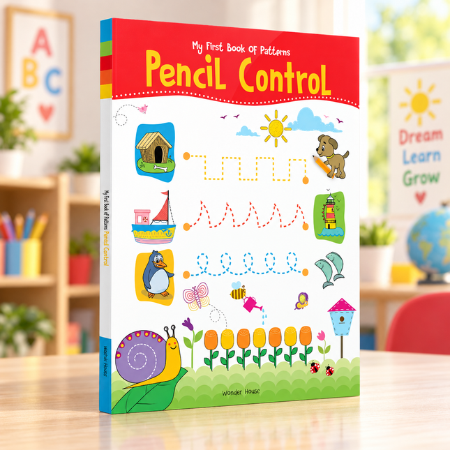 Pattern Tracing Activity Book for Kids Preschool Pencil Control Writing Practice Skills