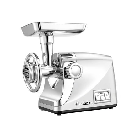 Lexical Germany Electric Meat Grinder 2000W Mincer 2 Speeds 3 Grinding Plates Sausage Maker