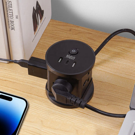 Winning Star 4 Way Extension Socket with USB Type C Charging 2500W