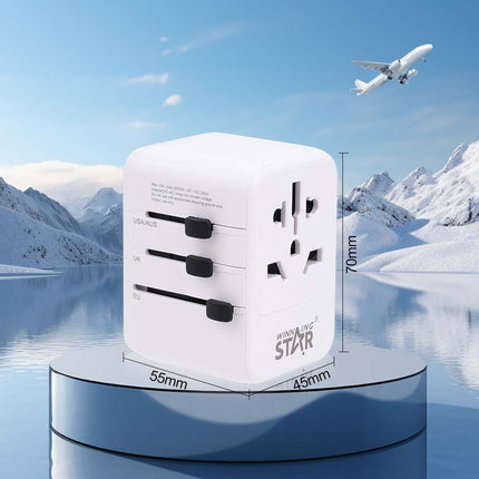 Winning Star 4 Way Extension Socket with USB Type C Charging 2500W
