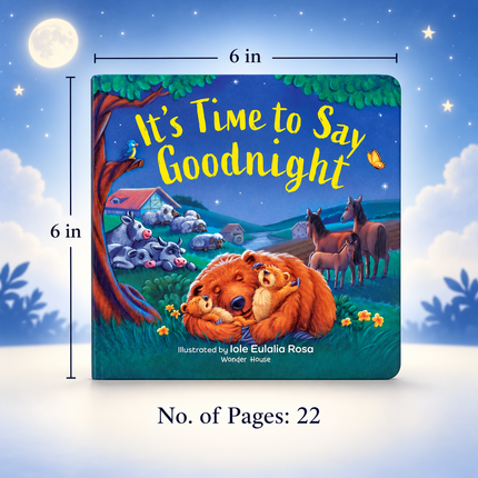 Good Night Bedtime Story Book for Toddlers Sleep Routine Emotional Learning Board Book