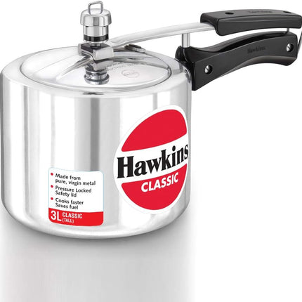 Hawkins Classic Aluminium Pressure Cooker 1.5L to 10L Silver Cooker Pressure Regulator