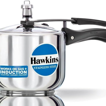 Hawkins Stainless Steel Pressure Cooker 2L 3L 4L 5L 6L Induction Gas Electric Compatible
