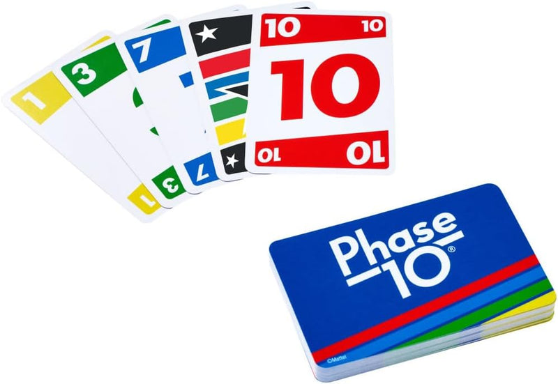 Mattel Phase 10 Card Classic Games Family Funny Entertainment Board Game Fun Playing Cards Kids Toys Gift Box UNO