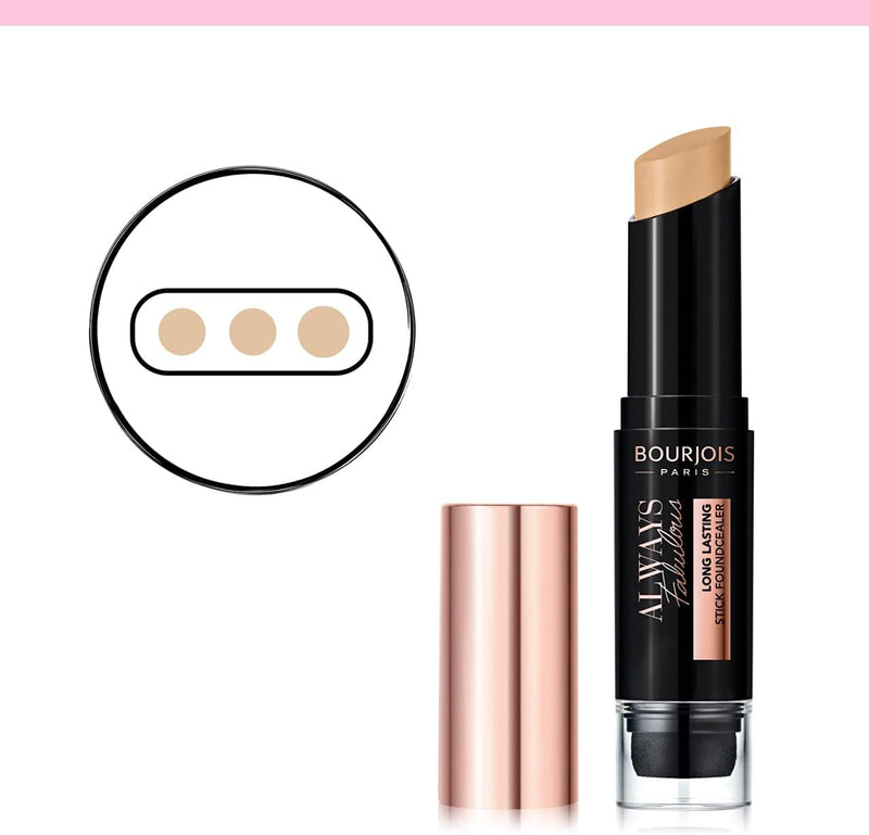 Bourjois Always Fabulous 24 Hour 2-in-1 Foundation and Concealer Stick with Blender