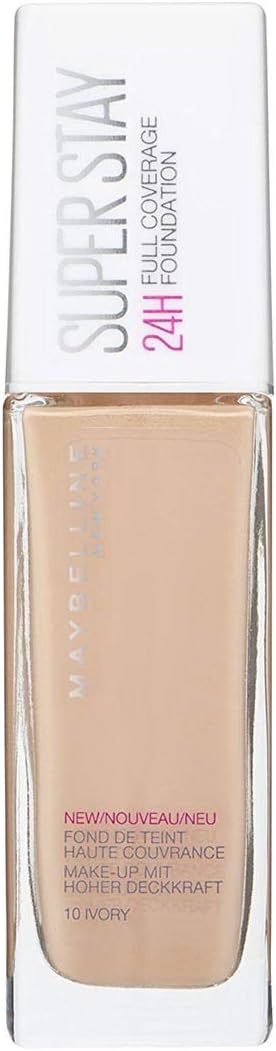 Maybelline New York Foundation, Superstay 24 Hour Longlasting Foundation, Lightweight Feel, Water and Transfer Resistant, 30 ml