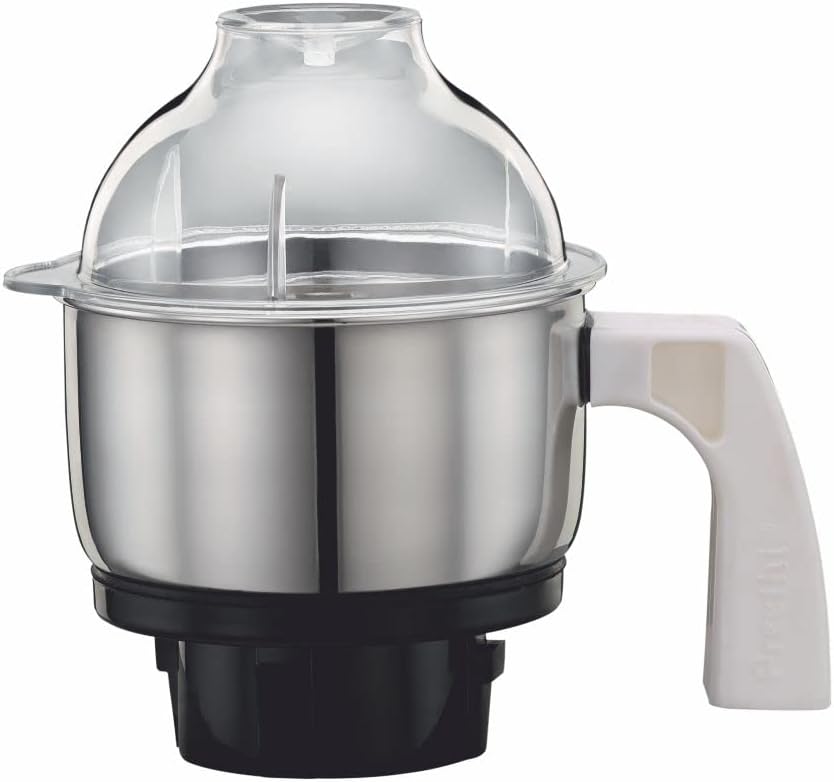 Preethi Mixer Grinder Jar Efficient Durable and Multi-Purpose (Chutney Jar (0.5 L) (Dry Jar (1.25 L)