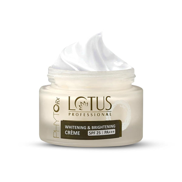 Lotus Professional PHYTORx WHITENING & BRIGHTENING CREAM SPF 25 | PA+++ | Radiant skin | Even skin tone | Pigmentation | Paraben Free | 50g