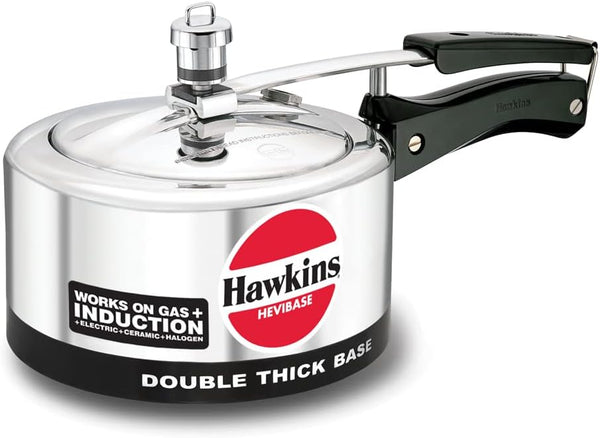 Hawkins Hevibase Induction Compatible Pressure Cooker, Silver