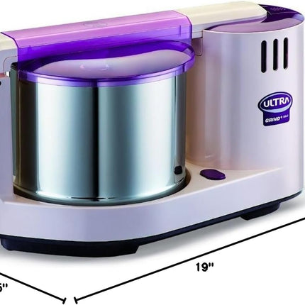 Ultra Grind Plus Gold 2L Table Top Wet Grinder 110V with Atta Kneader for Idli Dosa Batter