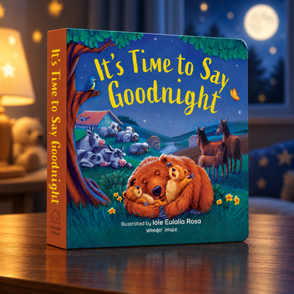 Good Night Bedtime Story Book for Toddlers Sleep Routine Emotional Learning Board Book