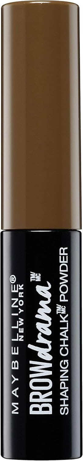 Maybelline Brow Drama Shaping Chalk Powder No. 130 Velvety eyebrow powder for natural, defined brows with soft contours Dark blonde