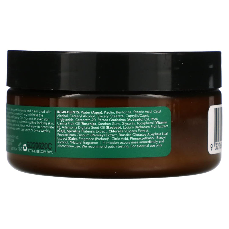 Sukin Australian Natural Super Greens Detoxifying Facial Masque, 3.38 Oz