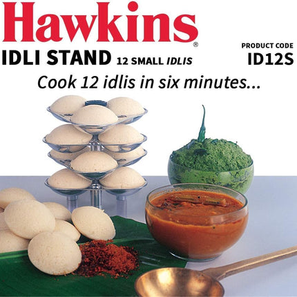 Hawkins Idli Maker Stand for 3L 5L Pressure Cooker Aluminium 12 Idli Steamer