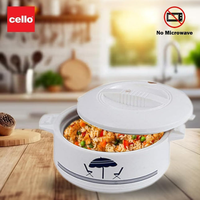 Cello Chef Deluxe 1250ml Insulated Hot Pot Casserole Food Warmer CE-1500 Cooler Thick Durable Base
