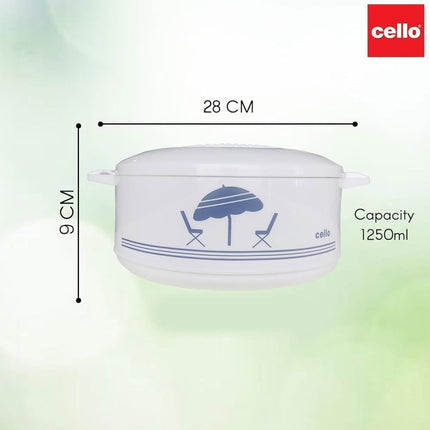 Cello Chef Deluxe 1250ml Insulated Hot Pot Casserole Food Warmer CE-1500 Cooler Thick Durable Base