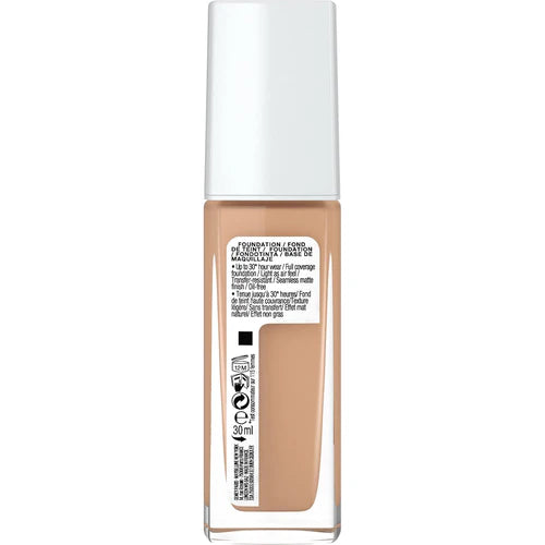 Maybelline New York Foundation, Superstay 24 Hour Longlasting Foundation, Lightweight Feel, Water and Transfer Resistant, 30 ml