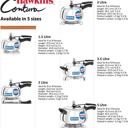 Hawkins Contura tlakový hrnec, nerezový hrnec, Handi hrnec, indukční hrnec, stříbrný