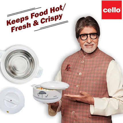 Cello Chef Deluxe 1250ml Insulated Hot Pot Casserole Food Warmer CE-1500 Cooler Thick Durable Base
