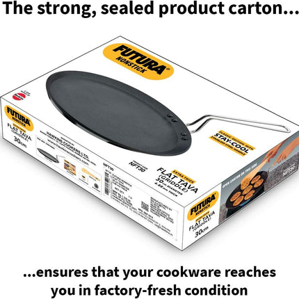 Hawkins Futura 26cm 30cm Non Stick Flat Tava Hard Anodised Aluminium Dosa Tawa PFOA Free Griddle Pan