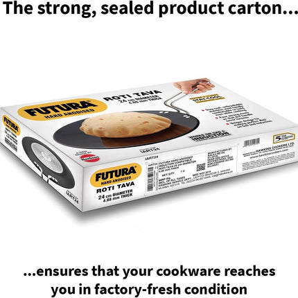 Hawkins Futura Hard Anodised Roti Tava 24cm Aluminium Griddle Roti Chapati Paratha