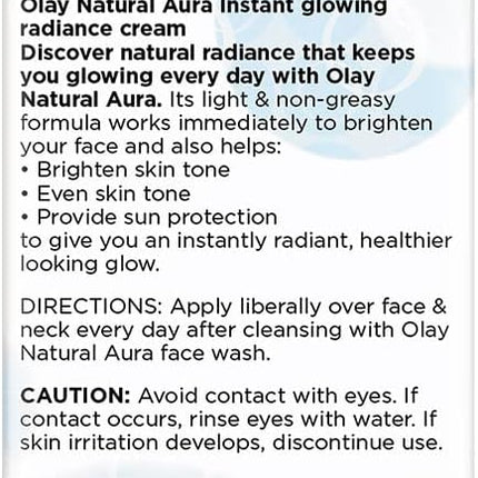 Olay Natural White Natural Aura Day Cream 40ml Face Moisturiser Brightening Cream