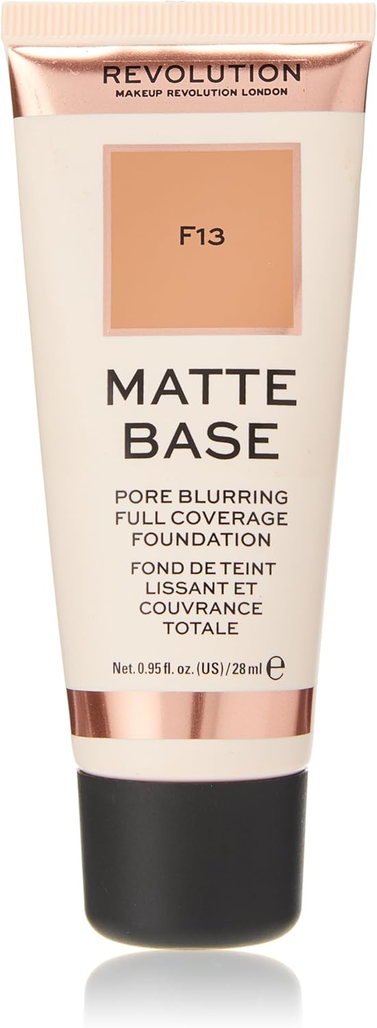 Revolution Beauty London, Matte Base, Foundation, F13, 28ml