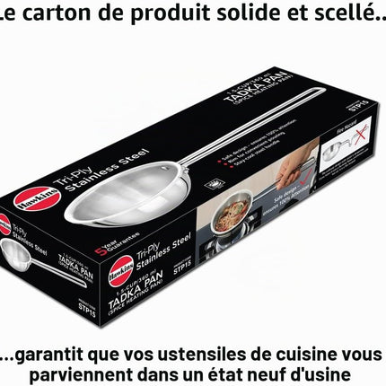 Hawkins 1.5 Cup Tadka Pan 360 ml Stainless Steel Induction Plate Silver
