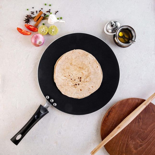 VINOD Non Stick Dosa Tawa 10.5 Inch Aluminium Griddle Pan PFOA Free Tawa Dosa Roti Chapati Pancakes Crepes