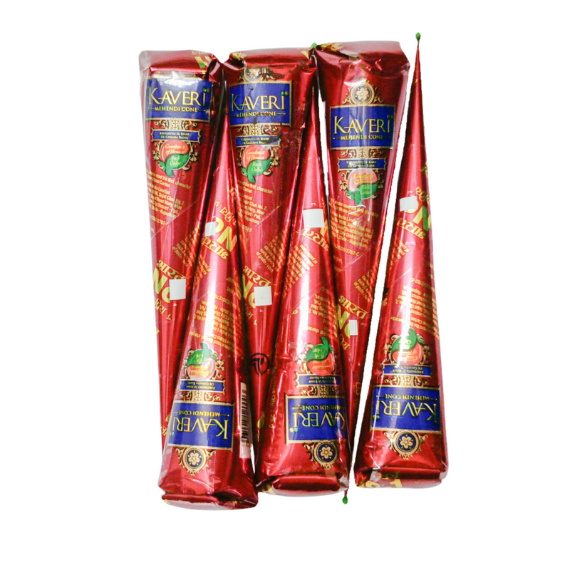 Royal Rapture Fresh Dark Brown Kaveri Henna Cones for Natural Temporary Tattoos