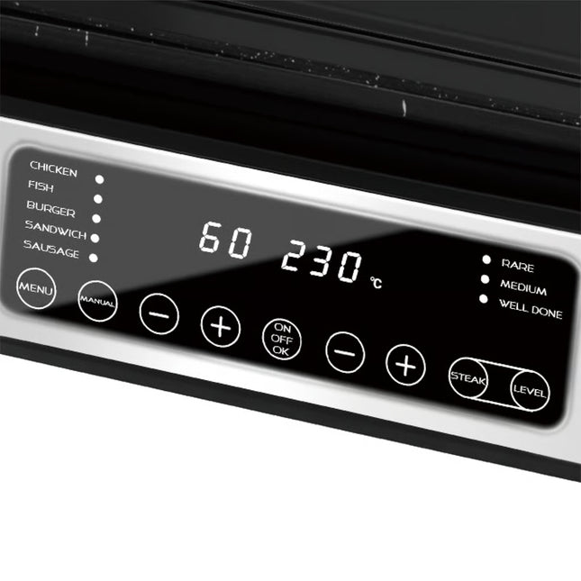 Lexical Germany Contact Grill 2000W Sandwich Maker Panini Press 180 Degree Open Grill