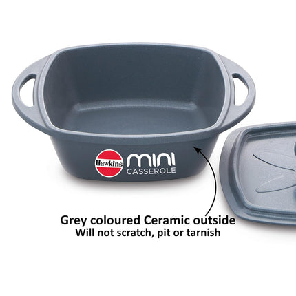 Hawkins Mini Casserole 0.75L Non Stick Die Cast Aluminium + Lid