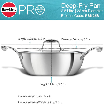 Hawkins Pro nepřilnavá pánev 18 cm – Odolné nádobí pro snadné vaření