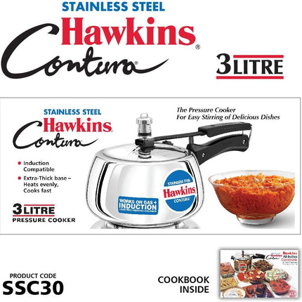 Hawkins Contura tlakový hrnec, nerezový hrnec, Handi hrnec, indukční hrnec, stříbrný